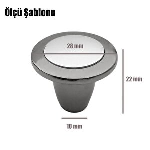 Sedef Düğme Kulp Mobilya Mutfak Çekmece Dolap Dolabı Kapak Kulpu Kulpları Kulbu Mat Siyah Krom Metal