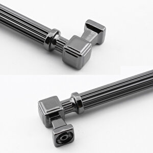 Talas Füme Çizgili Metal Lüks Kulp 192 mm 19.2 cm Mobilya Mutfak Çekmece Dolabı Dolap Kulpları Kulb