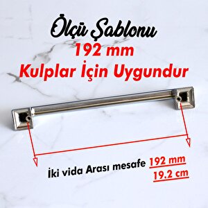 Gama 192 Mm Krom Metal Kulp Mobilya Mutfak Dolabı Dolap Kapak Çekmece Kulpları Kulbu Kulpu 19.2 Cm