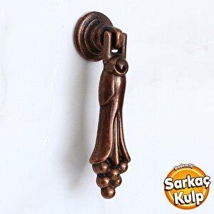 Üzümlü Eskitme Antik Bakır Sarkaç  Metal Mobilya Mutfak Çekmece Dolap Dolabı Kulpu Kulbu Kulpları