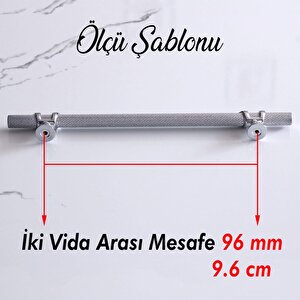 Burç Kulp 96 Mm Krom Renk Mobilya Mutfak Çekmece Dolabı Dolap Kulpları Kapak Kulpu Kulbu Metal