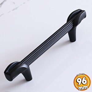 Duru 96 Mm Siyah Metal Kulp Mobilya Çekmece Mutfak Dolabı Kulpları Kapak Dolap Kulpu Kulbu Siyah