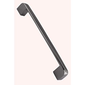Gölcük Oval Mobilya Mutfak Dolap Çekmece Dolabı Kapak Metal Kulpu Kulbu Kulpları Füme 128 Mm-12.8 Cm