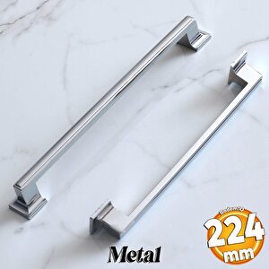 Gama 224 Mm Krom Metal Kulp Mobilya Dolap Mutfak Dolabı Kapak Çekmece Kulpları Kulbu Kulpu 22.4 Cm