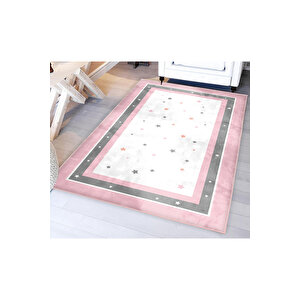 Yıldızlı Bambu Çocuk Odası Halısı 80x150 cm