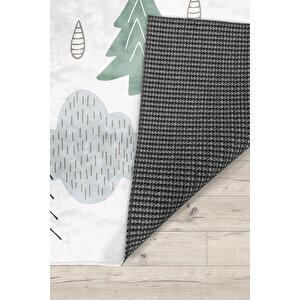 Iskandinav Bambu Çocuk Odası Halısı 80x150 cm