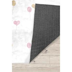 Balonlu Bambu Çocuk Odası Halısı 80x150 cm