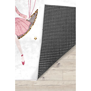Prenses Kız Bambu Çocuk Odası Halısı 150x200 cm
