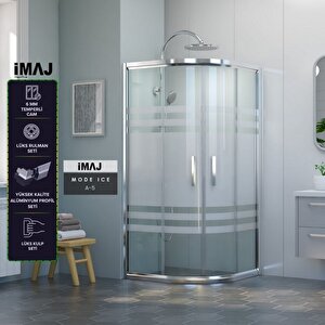 İmaj Mode Ice Oval Duşakabin A-585*85 H:190 85x85 cm