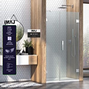 Mode Lüx 1 Sabit 1 Açılır Duvardan Menteşeli Duşakabin 154 H:195 154 cm