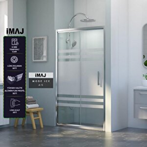 İmaj Mode Ice 1 Sabit 1 Sürgü Duşakabin A-5112 112 cm