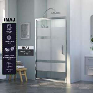 İmaj Mode Ice 1 Sabit 1 Sürgü Duşakabin A-53130 130 cm