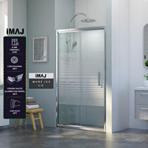 İmaj Mode Ice 1 Sabit 1 Sürgü Duşakabin A-16 128 128 cm