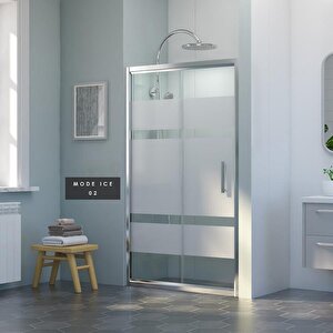 İmaj Mode Ice 1 Sabit 1 Sürgü Duşakabin A-53 132 132 cm