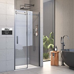 Pro Noa 1 Sabit 1 Sürgü Duşakabin 114 - 6mm 114 cm