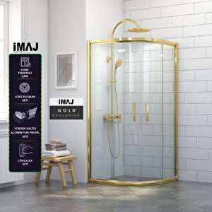 İmaj Gold Oval Duşakabin90*120 H190 90x120 cm