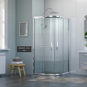 İmaj Mode Ice Oval Duşakabin A-16100*100 H190 100x100 cm