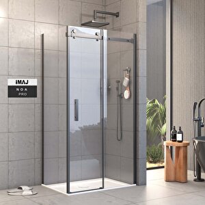 Pro Noa Sabit Panelli Dikdörtgen Duşakabin80*130 H:195 - 6mm 80x130 cm
