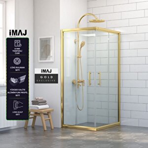 İmaj Gold Kare Duşakabin95*95 H:190 - H:190 Cm 95x95 cm