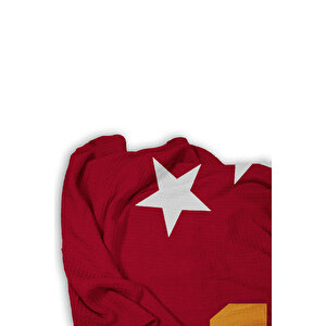 Taraftar Futbol Desenli Tek Kişilik Pike Yastık Kılıflı