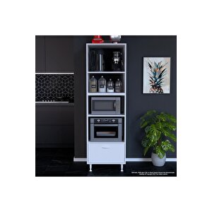 Silva Loya 59,6 X194,6 X56 Cm Tek Kapaklı Ankastre Ve Mutfak Dolabı
