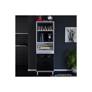 Elit Silva 59,6 Cm X 192,2 Cm X 56 Cm Tek Kapaklı Ankastre Fırın Dolabı