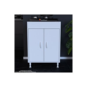 Aymen 59,6 X 85 X 56 Cm Set Üstü Ocak Ve Tek Raflı Çok Amaçlı Mutfak Dolabı