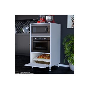 Silva 59,6 X 119,2 X 56 Cm Tek Kapaklı Ankastre Fırın Ve Mutfak Dolabı
