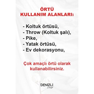 Lalin Koltuk Örtüsü Mavi 200x160 Cm