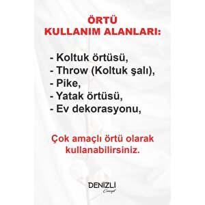 Lalin Koltuk Örtüsü Kiremit 200x160 Cm