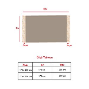 Trendy Koltuk Örtüsü Gri 170x300