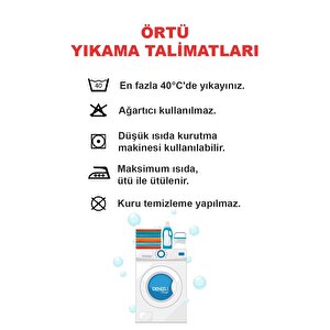 Lalin Koltuk Örtüsü Siyah 200x200 Cm