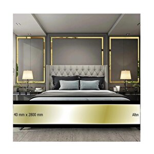 40 Mm X 2800 Mm Altın Sibu Aynalı Pleksi Şerit Mobilya Süsü