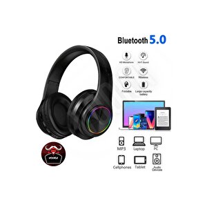 Togo M39 Bass Bluetooth Kulaküstü Kulaklık Led Işıklı Mikrofonlu Kablosuz Kulak Üstü Kulaklık Uni