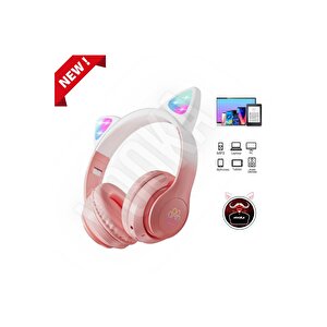 Toygo Kedi Kulaklık Pro 5.3 Akıllı Rgb Led Detaylı Bluetooth Kablosuz Kulaklık Çocuk Yeni