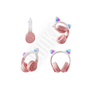 Toygo Kedi Kulaklık Pro 5.3 Akıllı Rgb Led Detaylı Bluetooth Kablosuz Kulaklık Çocuk Yeni