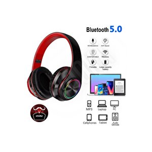 Togo M39 Bass Bluetooth Kulaküstü Kulaklık Led Işıklı Mikrofonlu Kablosuz Kulak Üstü Kulaklık Uni