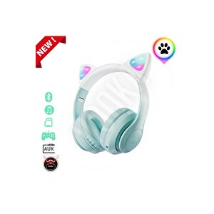 Toygo Kedi Kulaklık 5.0 Akıllı Rgb Led Detaylı Bluetooth Kablosuz Kulaklık Oyuncu Yeni
