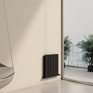 Chambord Double Aluminyum Radyatör 60x49,5cm Kumlu Siyah
