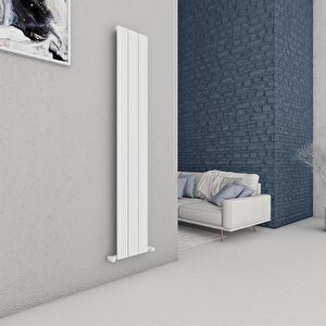 Chambord Dikey Alüminyum Radyatör Modern Tasarım Beyaz 180x29,5 Cm