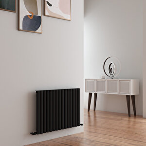 Tallis Aluminyum Radyatör 60x89cm Kumlu Siyah