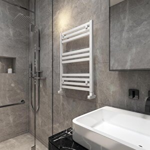 Fame Aluminyum  Havlupan 70x50cm Kumlu Beyaz