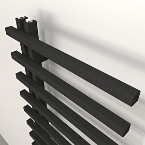 Terra L Aluminyum Havlupan 120x50cm Kumlu Siyah
