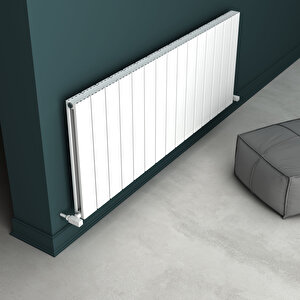 Angers Double Aluminyum Radyatör 60x149,5cm Kumlu Beyaz