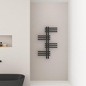 Unico Aluminyum Havlupan 85,2x50cm Kumlu Siyah
