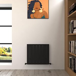 Dune Aluminyum Radyatör 60x66cm Kumlu Siyah