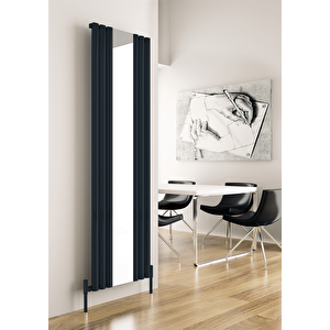 Tallis Mirror Dikey Alüminyum Radyatör Modern Tasarım Antrasit 180x55 Cm