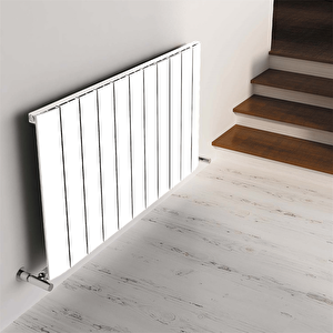 Slim Aluminyum Radyatör 60x66cm Kumlu Beyaz
