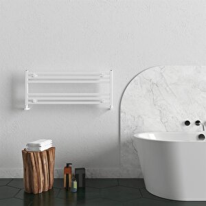 Fame Horizontal Aluminyum  Havlupan 40x100cm Kumlu Beyaz