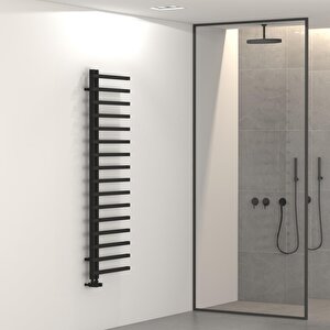 Terra L Aluminyum Havlupan 160x50cm Kumlu Siyah